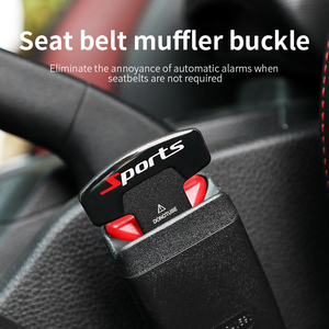 OEM卸売 汎用自動車安全ベルト カスタマイズロゴ 車シートベルトサイレンサー及びアラームキャンセラー 金属製シートベルトバックル - Product Image 3