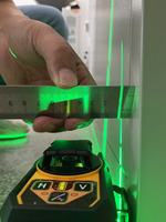 Niveau laser auto-nivelant 4D à 16 lignes, 360° vert, intérieur/extérieur, alimenté par batterie, ODM pris en charge