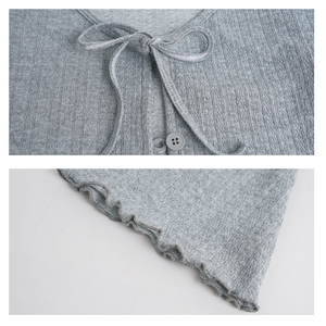 Trajes de baile de <span class=keywords><strong>Ballet</strong></span> <span class=keywords><strong>para</strong></span> mujer, cárdigan de punto con cordones de 3 piezas, pantalones cortos de punto sueltos y calentador de piernas acampanadas, trajes de baile <span class=keywords><strong>para</strong></span> adultos <span class=keywords><strong>para</strong></span> <span class=keywords><strong>Ballet</strong></span> - Product Image 6