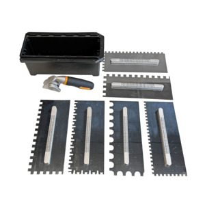 Innovation 6 in 1 Replaceable Blade Stainless Steel <strong>Trowel</strong> <strong>Set</strong> with Portability Plastic Box and Two Putty Knives - Product Image 3