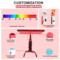 Shanglaite Nouveauté 2026 T6000 Plus Panneau de luminothérapie à lumière rouge incurvée rotative à 360° 1200 LED Appareil corps entier Écran LCD 15 pouces