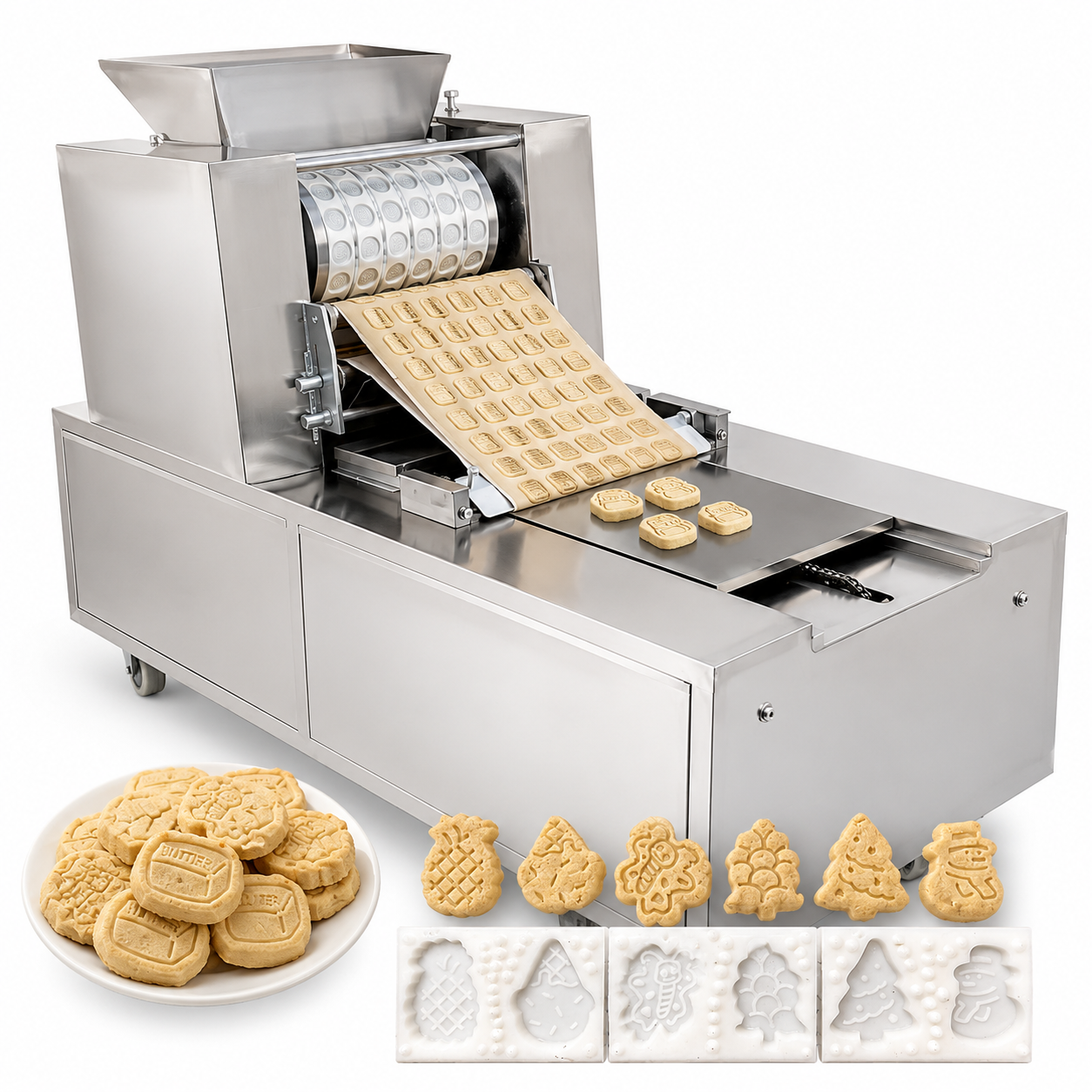 Seringue Patisserie Inox Professionnelle Presse A Biscuit Pistolet Patisserie Avec 13 Disques Biscuits Et 8 Douilles Pour La Fabrication De Biscuits Gatea 92210201