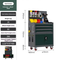 Chariot à outils épaissi pour réparation automobile en acier laminé à froid OEM, armoire de rangement d'outils multifonction portable robuste, établi d'atelier