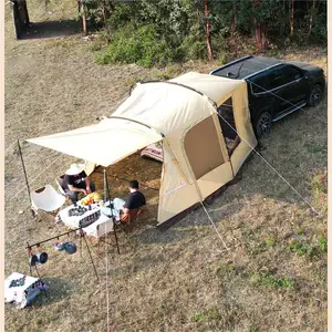 Tent Factory Customized Outdoor Waterproof Car Tail Rear Tent Camping Portable Simple Car Extended Camping Rear Tent