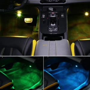 Tira de Luces LED RGB Ambientales de 12 V y 3-5 W, Lámpara de Proyección para Interiores de Automóviles, Iluminación Ambiental Autoadhesiva para Techo y Puerta - Product Image 3