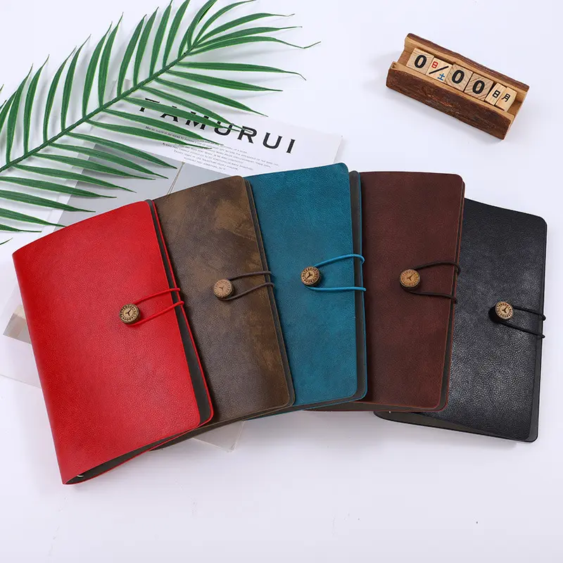 A5 notebook refillable binder planner cover a6 budget PU leather cash organizer 6 holes journal note book 6 ring binder