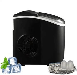 Máquina de Hielo Compacta de 1.2L, Produce 12kg de Hielo en 6 Minutos, Portátil, para Mostrador, en Oferta - Product Image 2