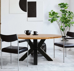 Elegant <b>Dining</b> <b>Table</b> In Dark Brown Walnut Finish Crafted For Stylish <b>Dining</b> Durable Construction And Perfect Centerpiece - Product Image 3