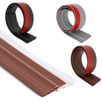 Bande d'étanchéité souple en silicone insonorisante multi-chambres écologique pour bas de porte, idéale pour le bureau