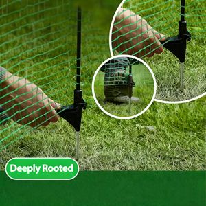 Пластиковое ограждение с кольями, переносное защитное ограждение для собак, наружная сетка для домашней птицы, подвижное ограждение, рулон - Product Image 5