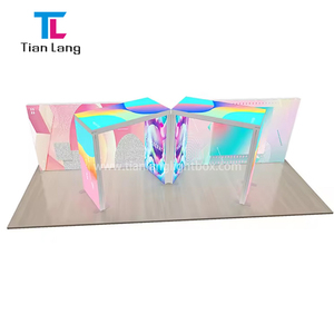 TianLang personalizado duradero aluminio SEG portátil LED Modular retroiluminado Pantalla de pared en forma de rectángulo reutilizable diseño de stand de feria - Product Image 1