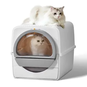 プッシュプルトレイ付きの売れ筋半自動臭気制御猫トイレトイレトイレトイレボックス