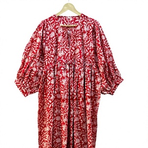 Floral Linen Knee-Length Short Sleeve <b>Loose</b> Waist Casual <b>Dress</b> with Digital Printing for Daily Wear - Product Image 3