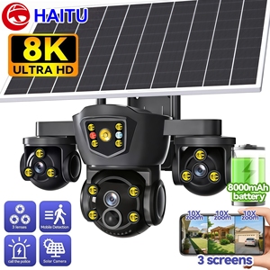 Cámara de Seguridad Tipo Domo con Energía Solar 1080P, CMOS, Tres Lentes, Visión Nocturna, PIR, P2P, IP67, Tarjeta de Memoria, 9MP, Pan-Tilt, Bidireccional, 1 Año - Product Image 1