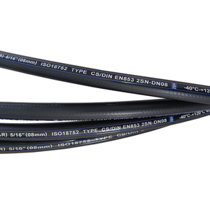 Superventas superficie lisa negro 3/4 pulgadas manguera de goma hidráulica presión <span class=keywords><strong>INTERFLEX</strong></span> marca Flexible - Product Image 3