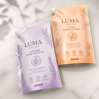 Sachets souples personnalisables pour lessive liquide, anti-fuite, en matériau durable de qualité alimentaire, avec bec verseur, pour papier toilette et tampons, personnalisables