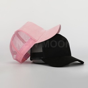 Casquette en maille avec logo brodé personnalisé, casquette de camionneur unisexe avec logo brodé personnalisé, casquette de baseball en coton à 5 panneaux avec étiquette privée - Product Image 1