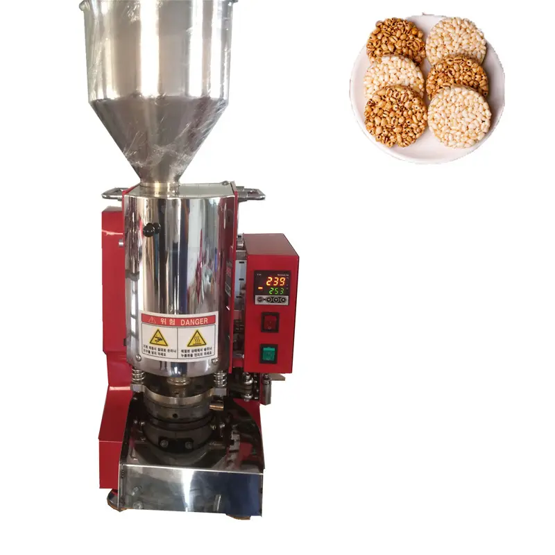 Máquina De Formação De Bolo De Arroz Automático Redondo Milho Sopro Crisp Bolos De Arroz Que Fazem A Máquina