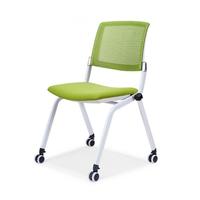 Chaise d'école empilable à 4 pieds avec structure métallique