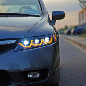 TT-ABC nhà máy bán buôn New <span class=keywords><strong>Led</strong></span> Đèn Pha cho 2006-2011 Honda Civic 4DR 8th Gen Sedan hoạt hình tín hiệu đèn pha - Product Image 6