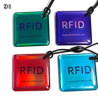 Etiqueta RFID con Logotipo Personalizable, Control de Acceso, Llavero NFC de 13.56Mhz, NXP MIFARE Classic 1K, Llavero Inteligente NFC con Resina Epoxi