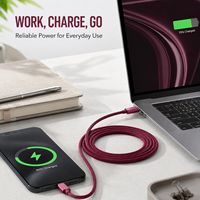 Nouveau câble USB C 60W pour iPhone 18, charge rapide PD3.0, 3A, Type C vers Type C, câble tressé en nylon pour ordinateur portable, tablette, téléphone