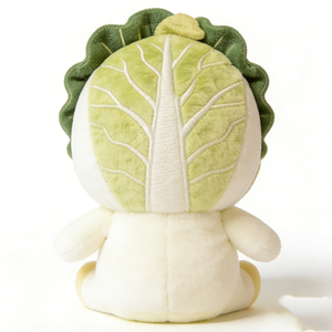 Peluche personnalisée en forme de chou chinois, poupée en peluche bok choy assise, peluche chou en forme de cœur « Je t'aime » - Product Image 4