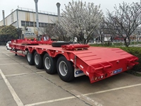 Semi-remorque à plateau plat CIMC 2 3 4 essieux 60 tonnes, remorque à plateau plat robuste pour le transport de marchandises en Amérique du Sud, Brésil, Pérou, Équateur