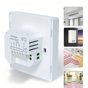 <span class=keywords><strong>Thermostat</strong></span> <span class=keywords><strong>programmable</strong></span> pour pièce 3A 16A 25A avec écran LCD numérique pour chaudières résidentielles et systèmes de chauffage au sol par eau - Product Image 2