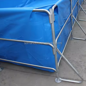 Ferme piscicole de forme <span class=keywords><strong>rectangulaire</strong></span> Tilapia étang élevage de poissons piscine réservoir au-dessus du sol forme carrée bâche <span class=keywords><strong>bassin</strong></span> agricole - Product Image 3