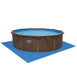 <span class=keywords><strong>Bestway</strong></span> 561CU 16ft Hydrium <span class=keywords><strong>Alberca</strong></span> Marco de pared de acero redondo al aire libre Familia Hierro Patrón de madera Juego de piscina - Product Image 3