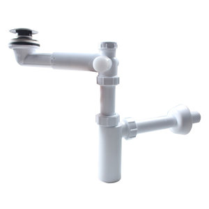 Sistema de Drenaje para Lavabo Rectangular WaiiHO 028, Acero Inoxidable 304 y PP, Incluye Desagüe de Piso - Product Image 1