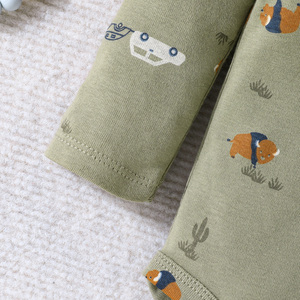 Ensemble Cadeau Douche Style Décontracté Direct Usine pour Bébés Filles Nouveau-nés Été – Grenouillères et Bodys Manches Longues 100% Coton – Nouveauté - Product Image 5