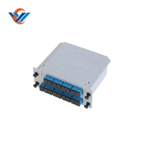Répartiteur PLC à montage en rack, boîtier ABS, connecteurs FC/APC, type cassette, mini-répartiteur optique 1x16, gaine LSZH/PVC, 1260-1650nm