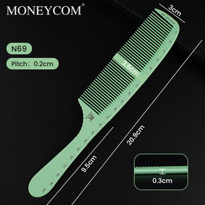 Đầy Đủ Thiết Lập Tạo Kiểu Tóc Lược Chải Tóc Màu Xanh Lá Cây Màu Sắc Tóc Lược Với Cai Trị Quy Mô - Product Image 3
