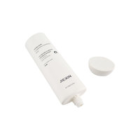 Tube souple plat en PE vide personnalisé OEM 100ml-200ml D45mm ovale avec bouchon à vis esthétique pour emballage cosmétique de lotion