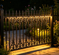 Barrière de sécurité en acier zingué anthracite et alliage d'aluminium, clôture anti-escalade pour jardin/villa