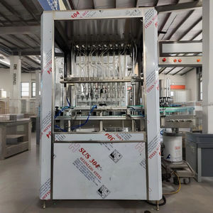 Il tipo a linea retta della macchina di riempimento dei liquidi puri può abbinare con l'etichettatrice di tappatura del lavaggio delle bottiglie per la lozione - Product Image 3