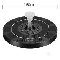 Pompe solaire pour bassin de jardin flottant avec lumières LED colorées, indice de protection IP67, alimentée par batterie, CRI 90, à intensité variable