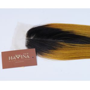 Extensions de cheveux humains Remy vietnamiens doublement étirés, mèches teintées 2x6 avec closure, tissages de cheveux lisses comme des baguettes, cuticules alignées, 100% naturels - Product Image 3