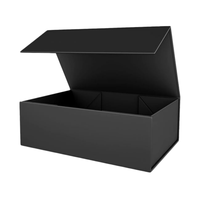 Sacs en papier noir personnalisés pour petites entreprises, sacs cadeaux artisanaux, sacs de livraison, sacs en papier pliables avec fermeture magnétique