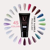 Extension d'ongle en gel acrylique poly à bas prix OEM/ODM 15g 30g 60g
