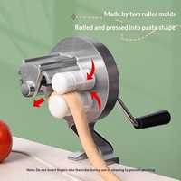 Machine à pâtes manuelle, presse à rouleaux, machine à nouilles pour spaghetti et fettuccine faits maison, rouleau à pâte en acier inoxydable, outil de cuisine