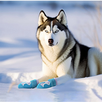 Chaussures pour animaux de compagnie en cuir de luxe Truelove pour grands chiens, imperméables, réfléchissantes, antidérapantes, chaudes pour la marche en hiver