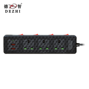 Prise de câble d'extension de haute qualité avec interrupteur <span class=keywords><strong>2</strong></span> ports USB 6 prises multiprises bande d'alimentation électrique - Product Image 4