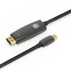 USB C TO HDMI 8K 60Hz 4K 120Hz สาย USB ชนิด C เป็น HDMI อะแดปเตอร์ USB-C Thunderbolt 3 Converter เปลือกโลหะผสมสังกะสี
