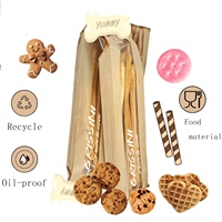 Sacs en papier brun sulfurisé personnalisés pour l'emballage Boîte de gressins Grissini Sac à pain maison Emballage Boîte de bretzel de bâtonnets de biscuits