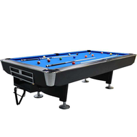 Billard ardoises style américain standard à 9 boules de style moderne Table de billard de 8 pieds et 9 pieds avec boules Retour automatique à vendre