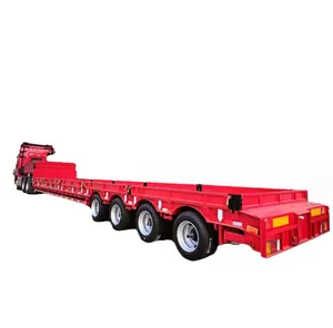 Hochwertiger 20FT/40FT 3-Achsen-12 Reifen Container-Semi-Anhänger Flatbed-Anhänger