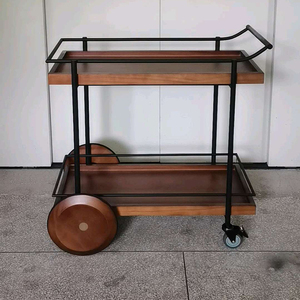 ホテルおよびホームバーサービスカート屋外シドニートロリーサービングバー木製用MOYIデザイナーサービングカートバーテーブル - Product Image 6